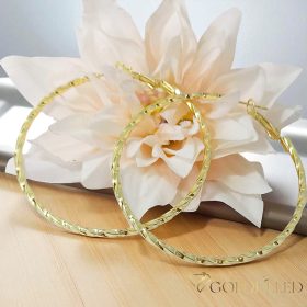 Goldfilled Antialergijske Obročaste uhani 60mm 14K barva