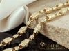 Ekskluzivna Antiallergene pozlačena ogrlica „Goldfilled“, dolžina 70 cm in debelina 8 mm, 14K barva
