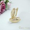 Goldfilled antialergijski uhani 16mm 14K barva