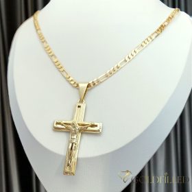   Antiallergijska Goldfilled ogrlica 60cm/4mm + obesek, barva 14K