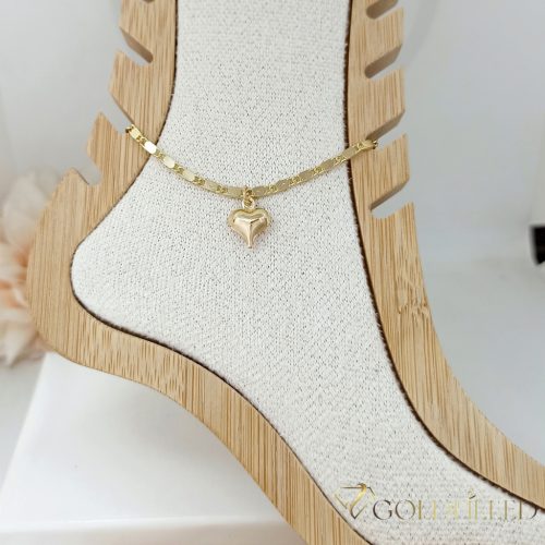 Goldfilled Verižica za gleženj 26cm/2,5mm Barva 14K