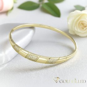   Antiallergene Goldfilled zapestnice 7-4mm  barvna (14K) premer 60mm "odprtljiv"