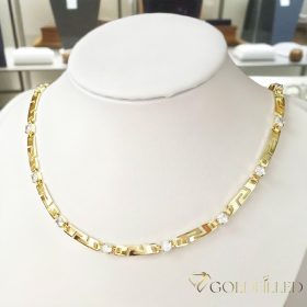   Antialergijska ogrlica Goldfilled 45cm dolga in 4,5mm široka Barva 14K