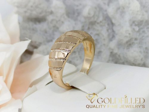 Antialergijski prstan „Goldfilled”, v različnih velikostih, barva 18K