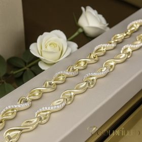   Ekskluzivna antiallergene pozlačena ogrlica „Goldfilled“,  več velikostih debelina 6 mm, barva 14K