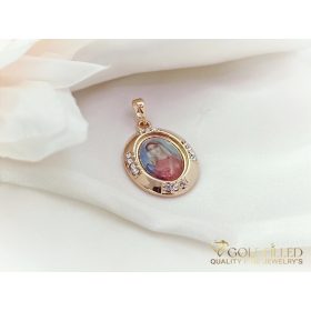 Antiallergijski Goldfilled obesek 35 mm, barva 18K