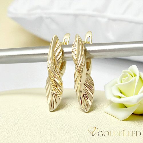 Goldfilled Antiallergene Uhani 30mm 14K barva