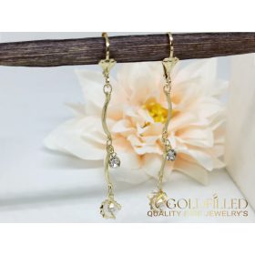 Goldfilled Antiallergene Uhani z biseri 62mm 14K barva