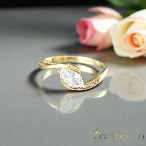 Antialergijski prstan „Goldfilled”, v različnih velikostih, barva 14K