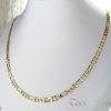 Antiallergene pozlačena "Figaro" ogrlica „Goldfilled“,  več velikostih debelina 4 mm , barva 14K
