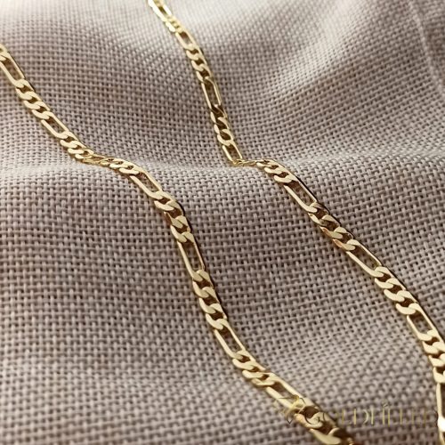 Antiallergene pozlačena "Figaro" ogrlica „Goldfilled“,  več velikostih debelina 4 mm , barva 14K