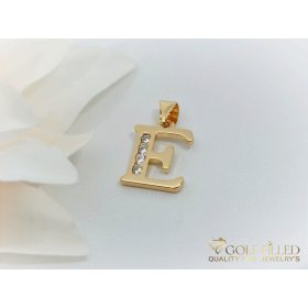 Antiallergijski Goldfilled obesek 23 mm, barva 18K