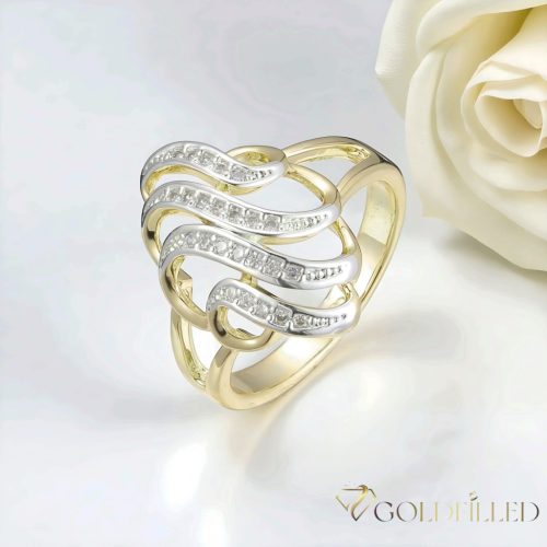 Antialergijski prstan „Goldfilled”, v različnih velikostih, barva 14K