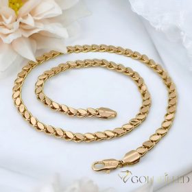   Ekskluzivna antiallergene pozlačena ogrlica „Goldfilled“,  več velikostih debelina 5,5 mm , barva 18K