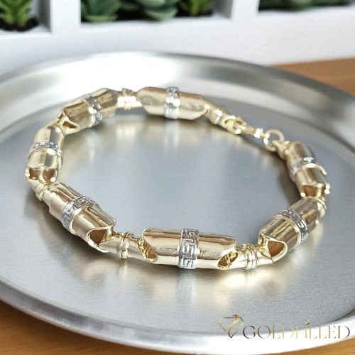 Antiallergene Goldfilled zapestnice 22cm /8-9mm, večbarvna (14K) 