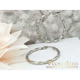 Goldfilled Antialergijske Zavite uhani 35mm barva