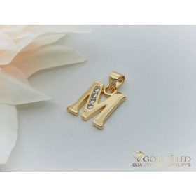 Antiallergijski Goldfilled obesek 23 mm, barva 18K