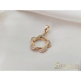 Antiallergijski Goldfilled obesek 21 mm, barva 18K