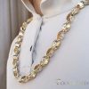 Goldfilled Antialergijski Luksuzni Barakka Ogrlica 70cm Dolga in 11mm Široka (130g) Barva 14K Multikolor