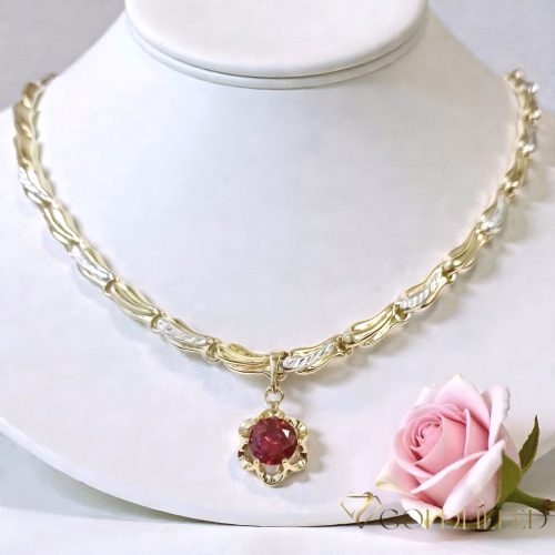 Antiallergijska Goldfilled ogrlica 50cm/5,2mm + obesek, barva 14K