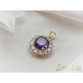 Antiallergijski Goldfilled obesek 21 mm, barva 14K