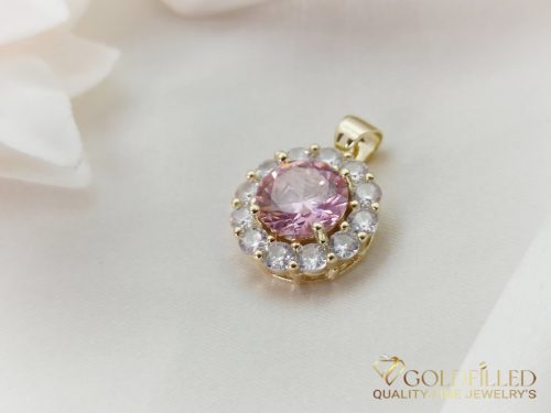 Antiallergijski Goldfilled obesek 21 mm, barva 14K