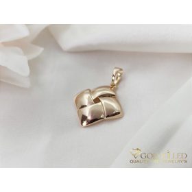 Antiallergijski Goldfilled obesek 25 mm, barva 18K