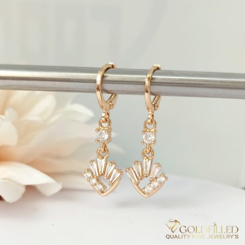 Goldfilled Antiallergene Uhani 32mm 18K barva