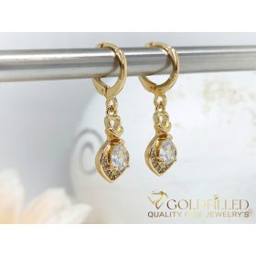 Goldfilled Antiallergene Uhani 32mm 18K barva