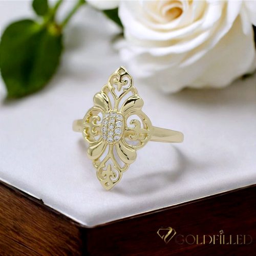 Antialergijski prstan „Goldfilled”, v različnih velikostih, barva 14K