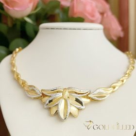   Ekskluzivna antiallergijska Goldfilled ogrlica 45cm/7,2mm, 14K večbarvna