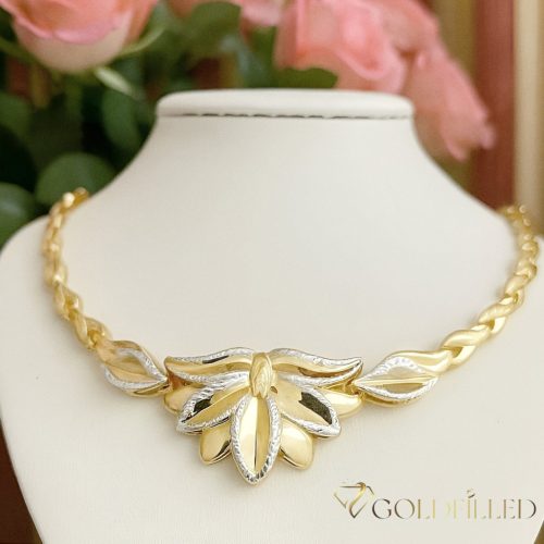 Ekskluzivna antiallergijska Goldfilled ogrlica 45cm/7,2mm, 14K večbarvna