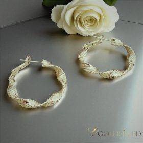 Goldfilled Antialergijske  uhani 30mm 14K barva