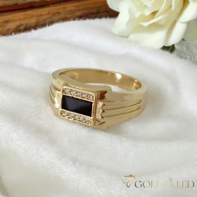   Antialergijski prstan „Goldfilled”, v različnih velikostih, barva 14K