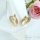 Goldfilled antialergijski uhani 16mm 14K barva