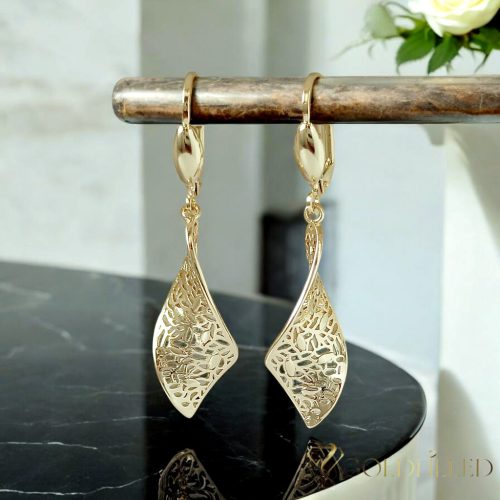 Goldfilled Antialergični Uhan 50mm 14K barva