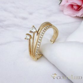   Antialergijski prstan „Goldfilled”, v različnih velikostih, barva 18K