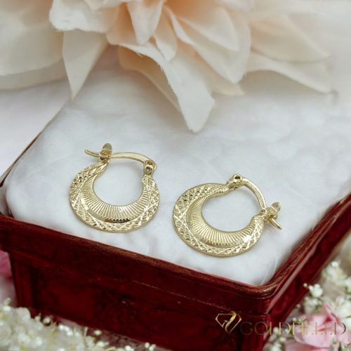 Goldfilled Antialergične uhane 19mm 14K barva