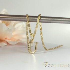   Antiallergene pozlačena ogrlica „Goldfilled“,  več velikostih debelina 2mm, barva 14K