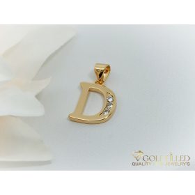 Antiallergijski Goldfilled obesek 23 mm, barva 18K