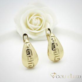 Goldfilled antialergijski uhani 14mm 14K barva  