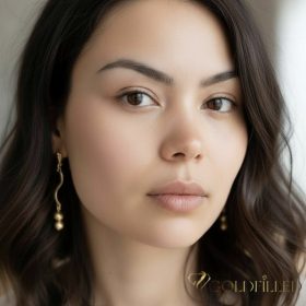 Goldfilled Antialergični Uhan 54mm 14K barva