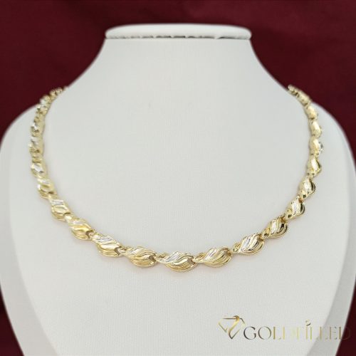 Ekskluzivna antiallergene pozlačena ogrlica „Goldfilled“,  več velikostih debelina 7 mm, barva 14K Multicolor 