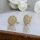 Goldfilled antialergijski uhani 19mm 14K barva