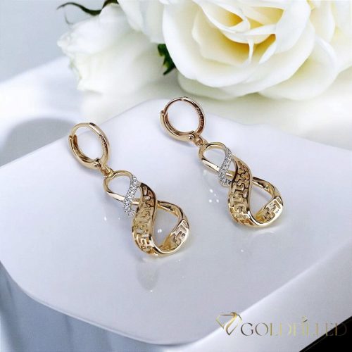 Goldfilled Antiallergene Uhani 38mm 18K barva