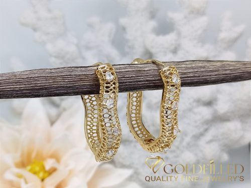Goldfilled Antialergijske Uhani 32mm 18K barva