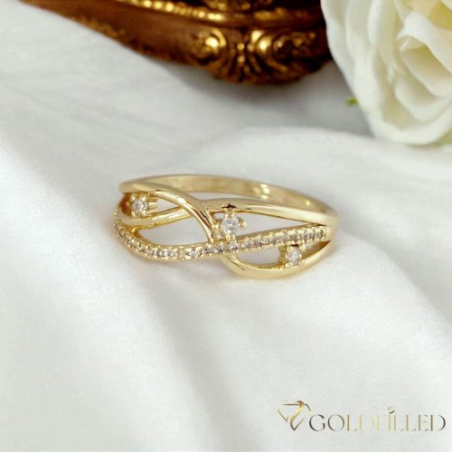 Antialergijski prstan „Goldfilled”, v različnih velikostih, barva 14K