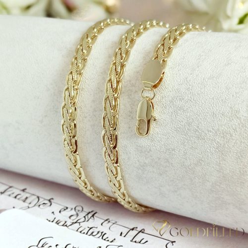 Antialergijska ogrlica Goldfilled 50cm dolga in 5mm široka Barva 14K