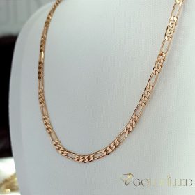   Antialergijska ogrlica Goldfilled 50cm dolga in 3,8mm široka Barva 18K