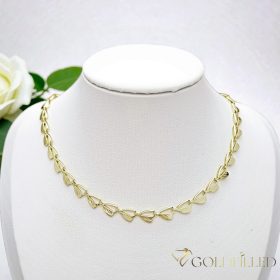   Antialergijska luksuzna ogrlica Goldfilled 45cm dolga in 6,2 mm široka Barva 14K